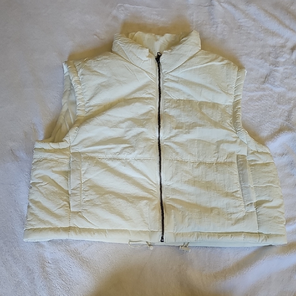 Thread & Supply Off-White Puffer Vest